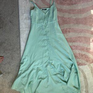 Nasty Gal High-Low Green dress